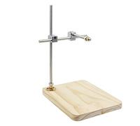 Support de Tuyau en Argile léger, Support de modèle en Argile réglable en Hauteur, échafaudage de Sculpture de Tuyau en métal Bricolage, avec Base en Bois, pour sculpter la modélisation Artisanale d