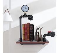 Support de tuyau industriel à suspendre pour livres, étagère murale, étagère de rangement, étagère de rangement vintage, étagère industrielle en tube de fer, support mural pour bureau, salon, rétro,