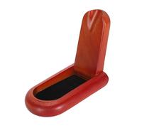 Support de tuyau pliable en bois Strong stable pour le pipe à fumer portable (Vernis rouge)