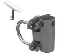 Support de tuyau pour mât d'antenne Starlink,adaptateur de support Starlink en forme de U,réglable,pour balcon,camping-car,camping-car,balustrade de 30 à 50 mm