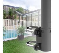 Support de tuyau pour mât d'antenne Starlink - Réglable en forme de U - Pour balcon, camping-car