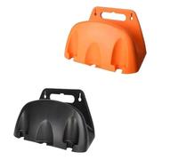 Support de tuyau pour utilisation dans le jardin et le garage, support mural pour tuyau d'eau avec construction en polypropylène robuste, câble anti-nœuds et organisateur de tuyau de compresseur d'air