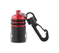 Support de tuyau réglable avec boucle en acier inoxydable, pour jauges de plongée et tuyaux de deuxième étage, engrenage à dégagement rapide sécurisé (rouge)
