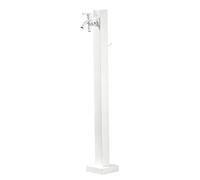 Support de tuyau Robinet d'eau de jardin à colonne d'eau, robinet avec double entrée et support de tuyau, bouche d'incendie cour, robinet d'eau jardin acier inoxydable 304(Style 1,Height: 95cm/37.4in)