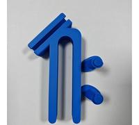 Support de tuyau seau pour jardin, aquarium et nettoyage - Support de clip de tuyau d'arrosage avec ajustement sécurisé sur les bords de seau standard, 6,1 x 5,1 x 11,9 cm, léger 52,2 g (bleu)