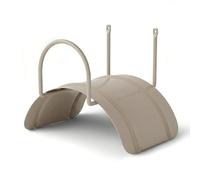 Support de tuyau, support de tuyau d'arrosage, fabriqué en Italie, en acier revêtu par pulvérisation, convient pour tuyau jusqu'à 25 m, support mural avec vis et chevilles, sable