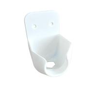 Support de tuyau - Support mural pour tuyau de jardin blanc | Support de rallonge mural extérieur | Support de fixation de bouche anti-dérapant avec trous de drainage intégrés pour la piscine de