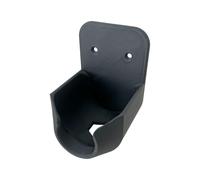 Support de tuyau - Support mural pour tuyau de jardin noir | Support de rallonge mural extérieur | Support de fixation de bouche anti-dérapant avec trous de drainage intégrés pour la piscine de
