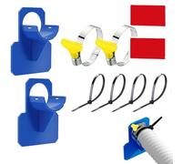 Support de Tuyaus de Piscine2 PCS, Supporst de Tuyau d'eau, Empêche Le Tuyau de Tomber, Accessoire de Piscine, pour Tuyaux d'un Diamètre de 30-37mm (Bleu)