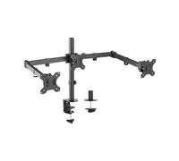Support de TV Aisens Soporte De Mesa Eco Giratorio E Inclinable Para 3 Monitores 7kg (3 Pivotes, 2 Brazos) De 13-27, Negro Noir