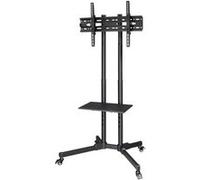 Hama Support TV sur pied à roulettes 00220874, étagère, réglable, 32–75", VESA 600x400, noir