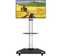 Support de TV Roulant Support de TV Mobile Support de TV Portable pour Panneau d'écran Plat LCD LED Plasma 30/49/55/65/70/75/80 Pouces | Support de Sol pour Chariot Mobile avec Roues