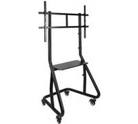 TooQ Support de sol TV FS20200M-B – Roues/Bases 60-105 – 100 kg – Blanc
