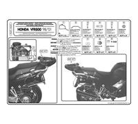 Givi Support valises MONOKEY PL257 – Fixation latérale pour Honda VFR 800 (1998-2001)