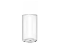 Support de vase cylindrique contemporain en verre pour créer un cadre unique pour chambre à coucher, bureau transparent