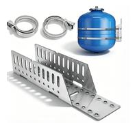 Support de vase d'expansion, support de vase d'expansion mural, support de chauffe-eau réglable, support de gallon en acier inoxydable pour poteau