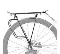 Support de vélo à l'arrière, grille à bagages de vélo, support en métal de vélo solide et charge de charge | Support d'équipement de transporteur de tourisme, accessoire