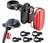 Support de vélo amélioré compatible avec Samsung Smart Tag 2 et Air Tag, support de siège de vélo caché pour Galaxy Smart Tag 2, réflecteurs de vélo étanches pour traceur GPS avec vis de sécurité