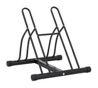 vidaXL Support de vélo au sol autoportant pour 2 vélos – Acier