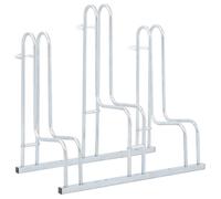 Support de vélo au sol autoportant pour 3 vélos acier galvanisé