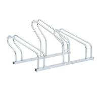 Support de vélo au sol autoportant pour 3 vélos acier galvanisé