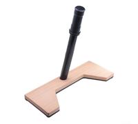 Support de vélo, base en alliage d'aluminium avec placage en bois, supports en nylon pour éviter les rayures, pour vélos pliants avec tube de selle ID > 35 mm