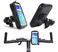 Support de vélo Compatible avec Samsung Galaxy S23 / S22 Ultra 5G S20+ S21 Plus S20FE A53 A73 A33 A13 A04s A52 A72 A32 A22 A12 A51 | de téléphone Portable étanche pour vélo | Sac de Guidon à 360° XL