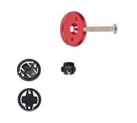 Support de vélo en alliage d'aluminium pour capuchon supérieur de potence, compatible avec Garmin/Bryton/Cateye, s'adapte au tube de direction de 28,6 mm, noir ou rouge