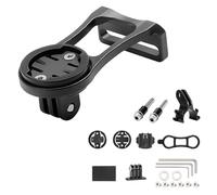 Support de vélo en alliage d'aluminium réglable pour ordinateur de vélo de route compatible avec Garmin Edge Wahoo Elemnt Bryton Cateye (noir)
