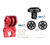 Support de vélo en aluminium CNC pour ordinateur Bryton Noir | Aluminium massif usiné CNC, finition noire, convient aux tiges de selle Brompton, design léger, facile à installer (E)