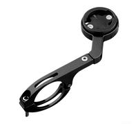 Support de vélo en aluminium Out Front pour ordinateur Garmin Bike (noir) | Aluminium léger, design extérieur avant, surface de guidon libre, compatible avec Garmin, durable