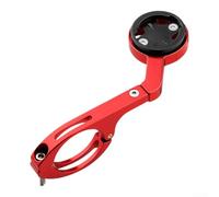 Support de vélo en aluminium Out Front pour ordinateur Garmin Bike (rouge) | Aluminium léger, design extérieur avant, surface de guidon libre, compatible avec Garmin, durable