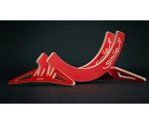 Support de vélo en bois Hopper Smile ( Rouge )