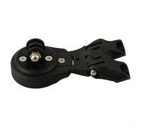 Support de vélo en fibre de carbone pour potence de guidon avant avec configuration à double boulon, compatible avec Garmin et d'autres marques d'ordinateur de vélo populaires
