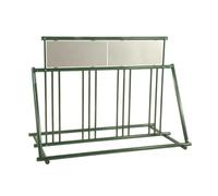 Support de vélo garage 8 vélos éxterieur BiciSupport Argenté 118x166x90 cm