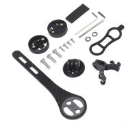 Support de vélo léger en carbone pour Garmin et igpsport léger | Fibre de carbone brillante 3K, ultra légère 23 g, convient pour Garmin Edge, résistant aux rayures, design aérodynamique