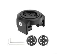 Support de vélo Out Front Mount pour Garmin pour Bryton pour Wahoo (alliage | Alliage d'aluminium, fixation à double vis, compatible avec Dahon, sans vibrations, laqué noir
