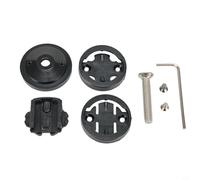 Support de vélo pour Garmin Edge et support de potence Cateye en aluminium (noir)