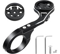 Support De Vélo Pour Garmin Et Bryton Gps Bike Computer,Accessoires Velo Compatible Avec Gopro/Lampes De Vélo S'adapte,31.8 Mm Support Guidon En Acier Inoxydable(Noir)