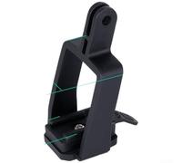 Support de vélo pour Garmin et caméras d'action, support de guidon en nylon sans outil avec rembourrage en caoutchouc souple pour barres de 19 mm à 35 mm, noir (E)