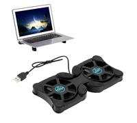 Support de ventilation pour ordinateur portable gaming, grand volume d'air pour un refroidissement efficace, deux ventilateurs performants e