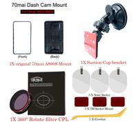 Support De Ventouse Pour 70mai Pro Plus,A500s,A500,A800s,A800,Dvr,Filtre Cpl - Type 70mai A800s Or Cpl