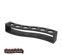 Support de verre à shot, plateau de verre à shot, verres à shot, porte-cocktail, palette de boissons en bois, étagère de présentation de verre à shots vintage, verre à vin, plateau (Trou noir S6)