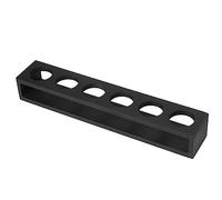 Support de verre à shot, plateau de verre à shot, verres à shot, porte-cocktail, palette de boissons en bois, étagère de présentation de verre à shot vintage, verre à vin, plateau (Noir droit 6 trous)