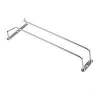 Support de verre à vin en acier inoxydable pour bar de cuisine, support de verres à pied argenté, pour 4 à 5 tasses, étagère de rangement en métal avec soudure sans trace pour décoration de maison et