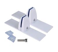 Support de verre de cheminée en métal - Pieds de support robustes réglables - Accessoire de support sûr pour verre de cheminée - Design réglable en 2 parties pour la sécurité pendant les vacances