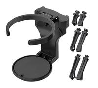Support De Verre Pliable pour Voiture, Support Universel pour Évent Automatique De Boissons avec Tampon Éponge, Organisateur Intérieur ABS, Cendrier Rallonge Porte Gobelet Voiture