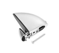 Support de Verre pour Vitre 3-32 Mm Réglable Argenté en Alliage de Zinc | Fixation Pratique à Installer, Usage Domestique, Design Simple Moderne, Clip de Miroir et Étagère