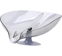 Support de vidange à ventouse Plateau de stockage de boules d'éponge de vaisselle Organisateur de vidange en plastique pour l'évier de cuisine Gris