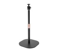 Support de vidéoprojecteur réglable en hauteur de 65 à 120 cm, capacité de charge de 3 kg, pivotant à 360° et inclinable à 90°, avec filetage universel 1/4, support de projecteur avec pied en métal